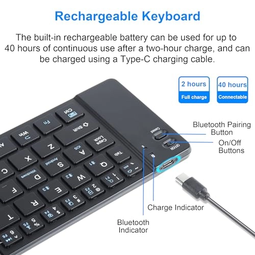 Foldable Bluetooth Keyboard