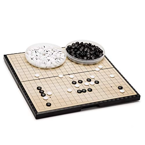Magnetic Go Game Set - Travel Foldable 19 x 19