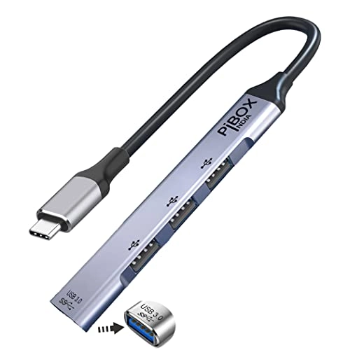 pibox India USB C Hub - USB 3.0 5 Port