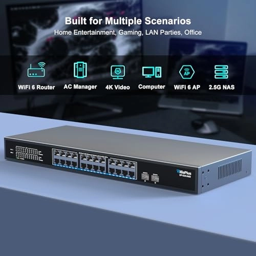 26 port Unmanaged | 24X2.5G+2X10G SFP 26-Ports