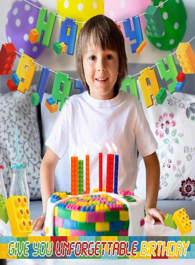 Building Blocks Birthday Supplies - 32 Pieces