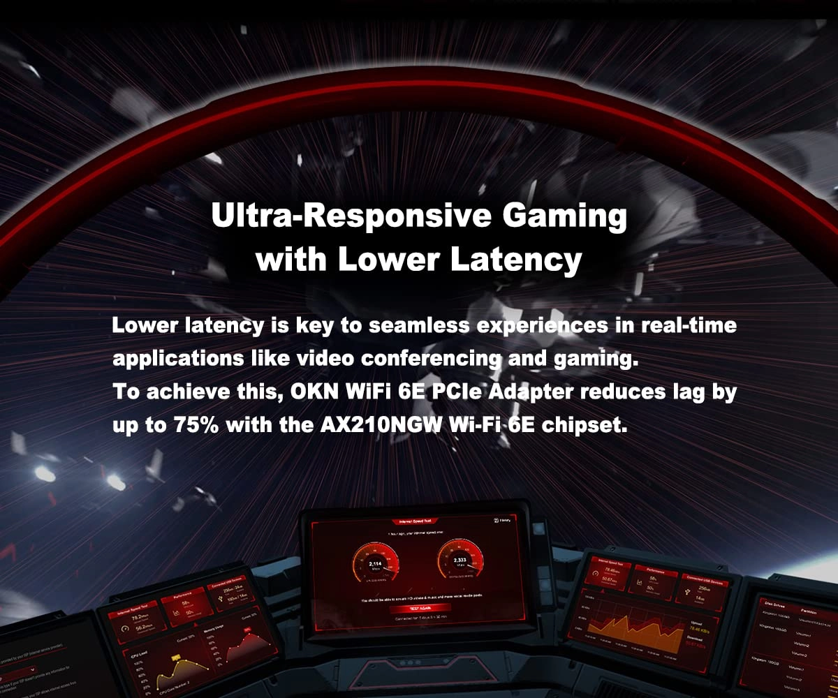 AX5400 PCIe WiFi Card - Tri Band Wireless