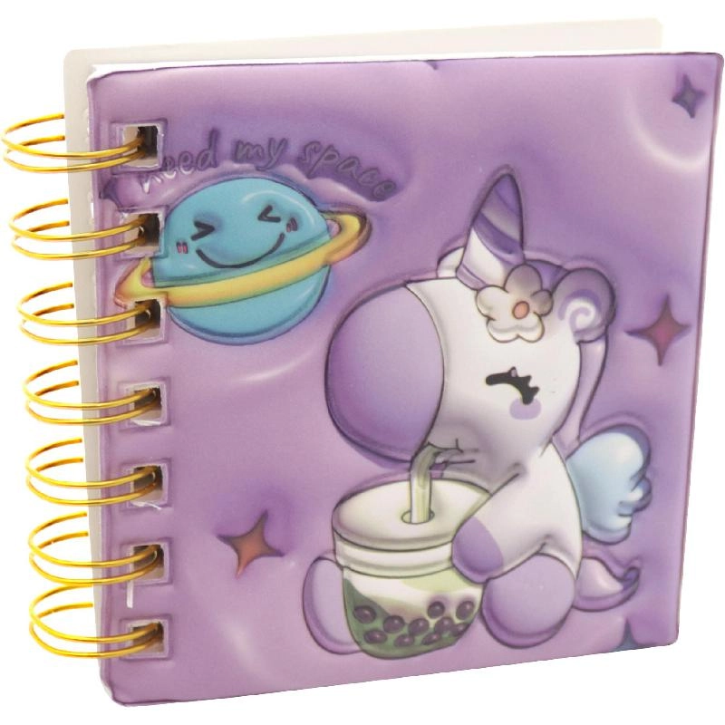 Notebook 19 X 26 cm Spiral - Grid 100 Sheets