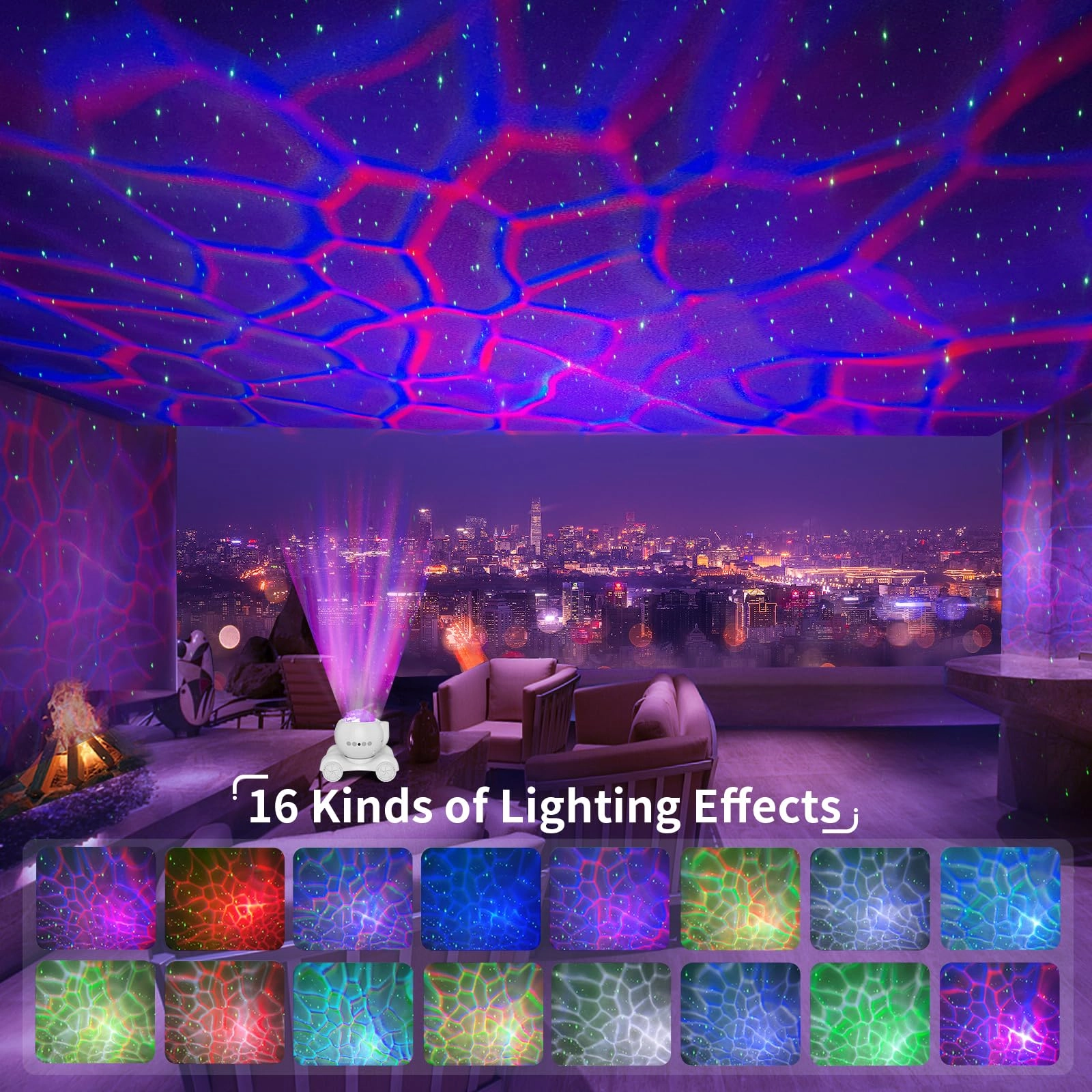 Star Projector - Corded Electric Solid White