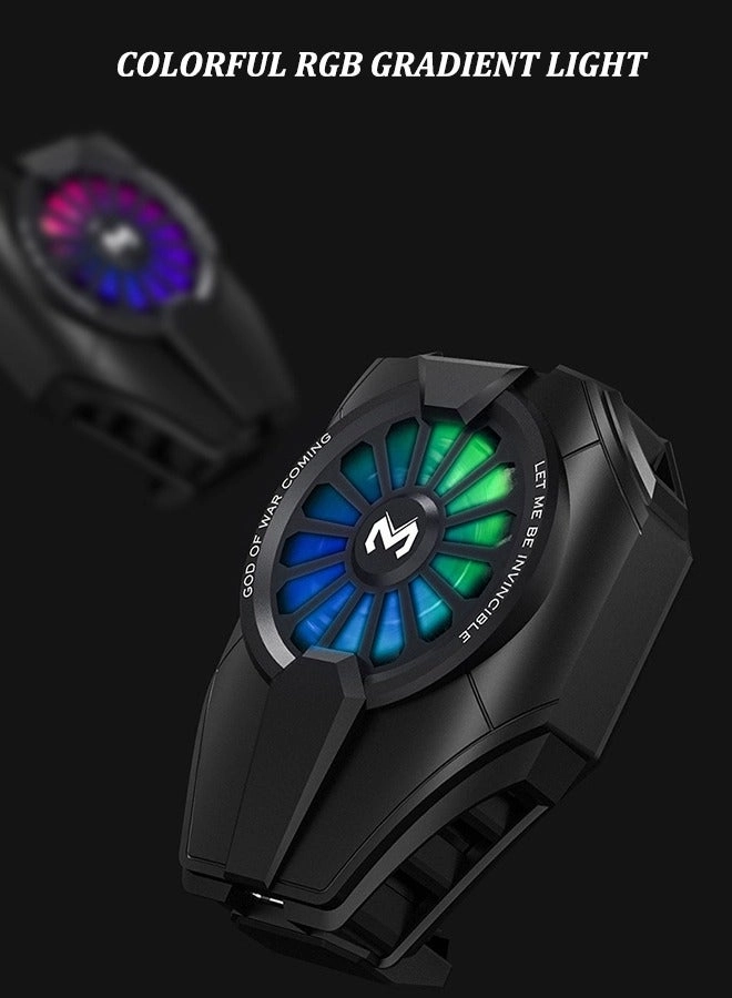 Mobile Phone Cooling Fan - RGB Lights Silent