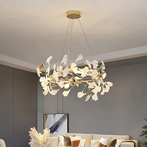 Scandinavian Artistic Long Chandelier - Golden 120*35cm 4 Head