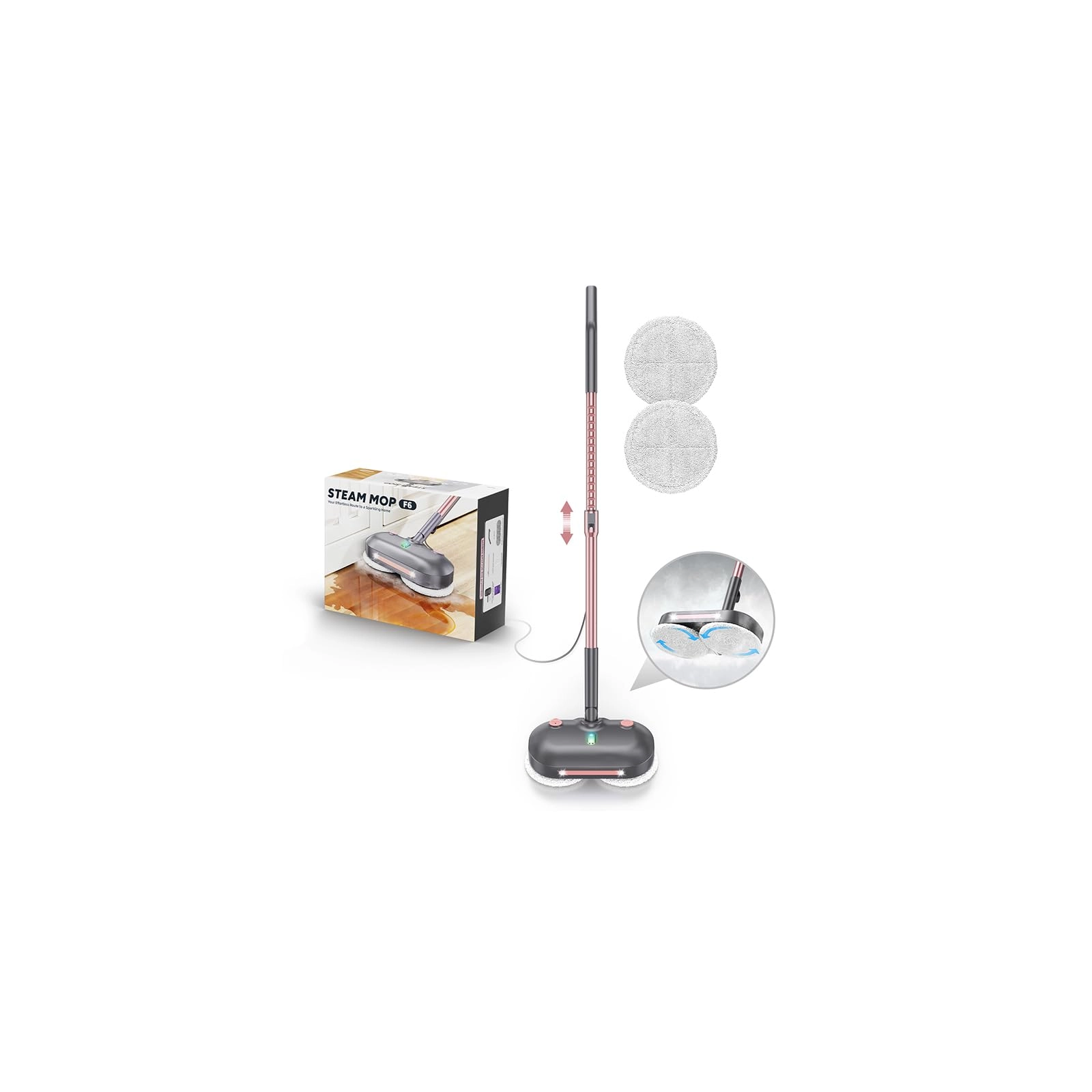 Talooz F6 steam mop - 15.2 Fluid Ounces