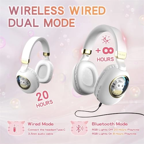 Cat Ear Kids Bluetooth Headphones Wireless Headphone
