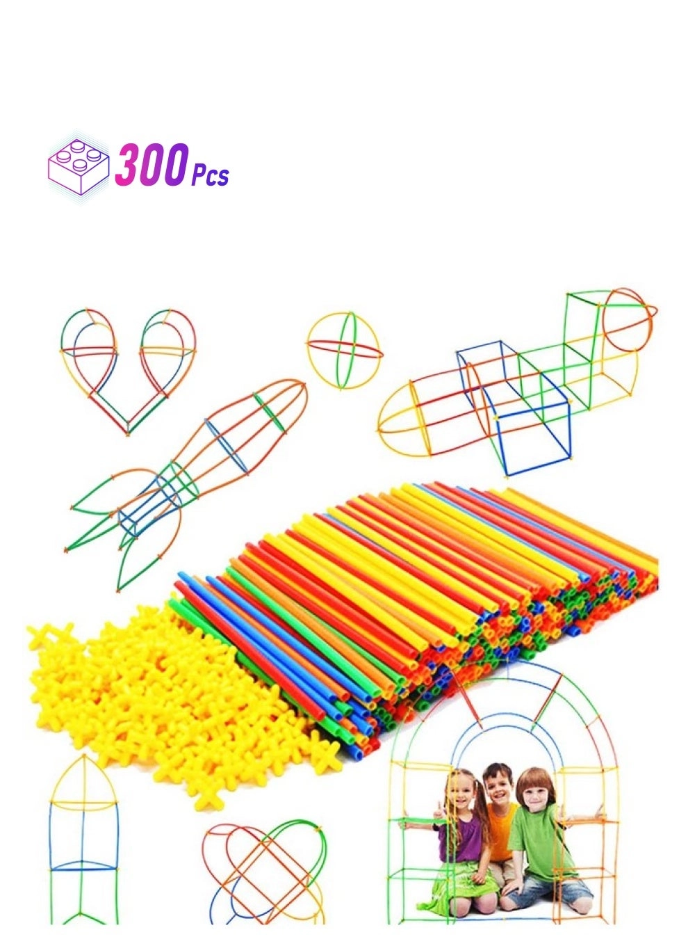 Building Straws And Connectors - Stem Blocks