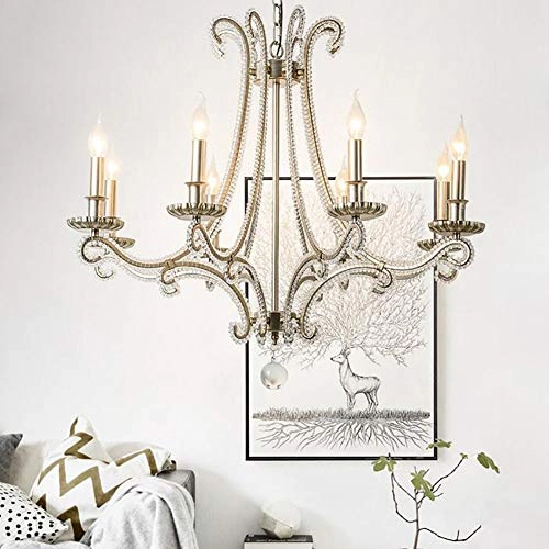 American vintage candle chandelier - 3000K