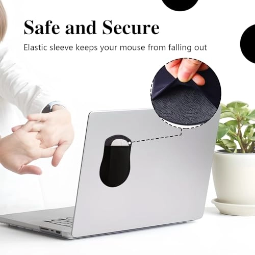 Stick-On Mouse Pouch - 2PCS Black Universal