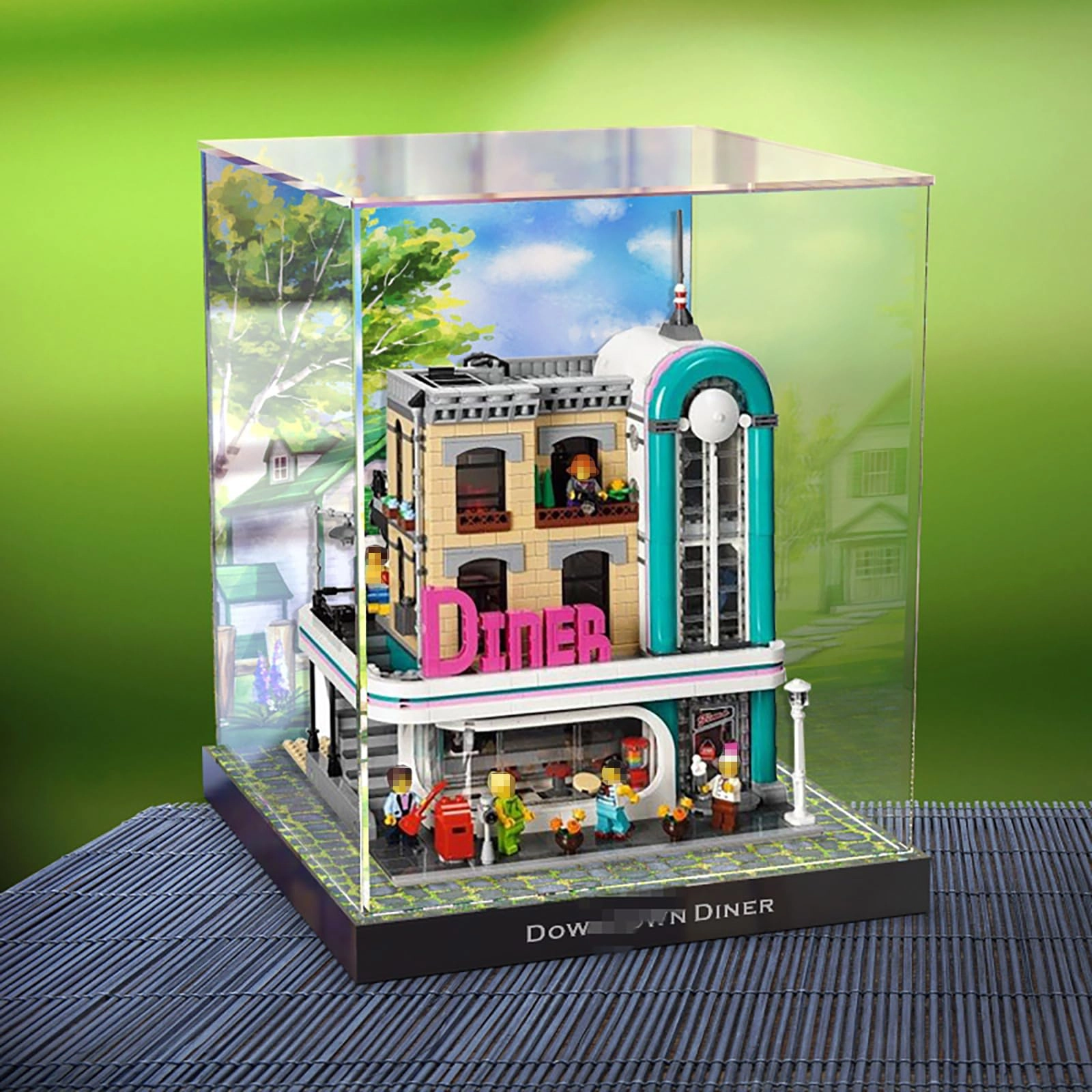 Acrylic Display Case - 30 x 30 x 39 cm White base