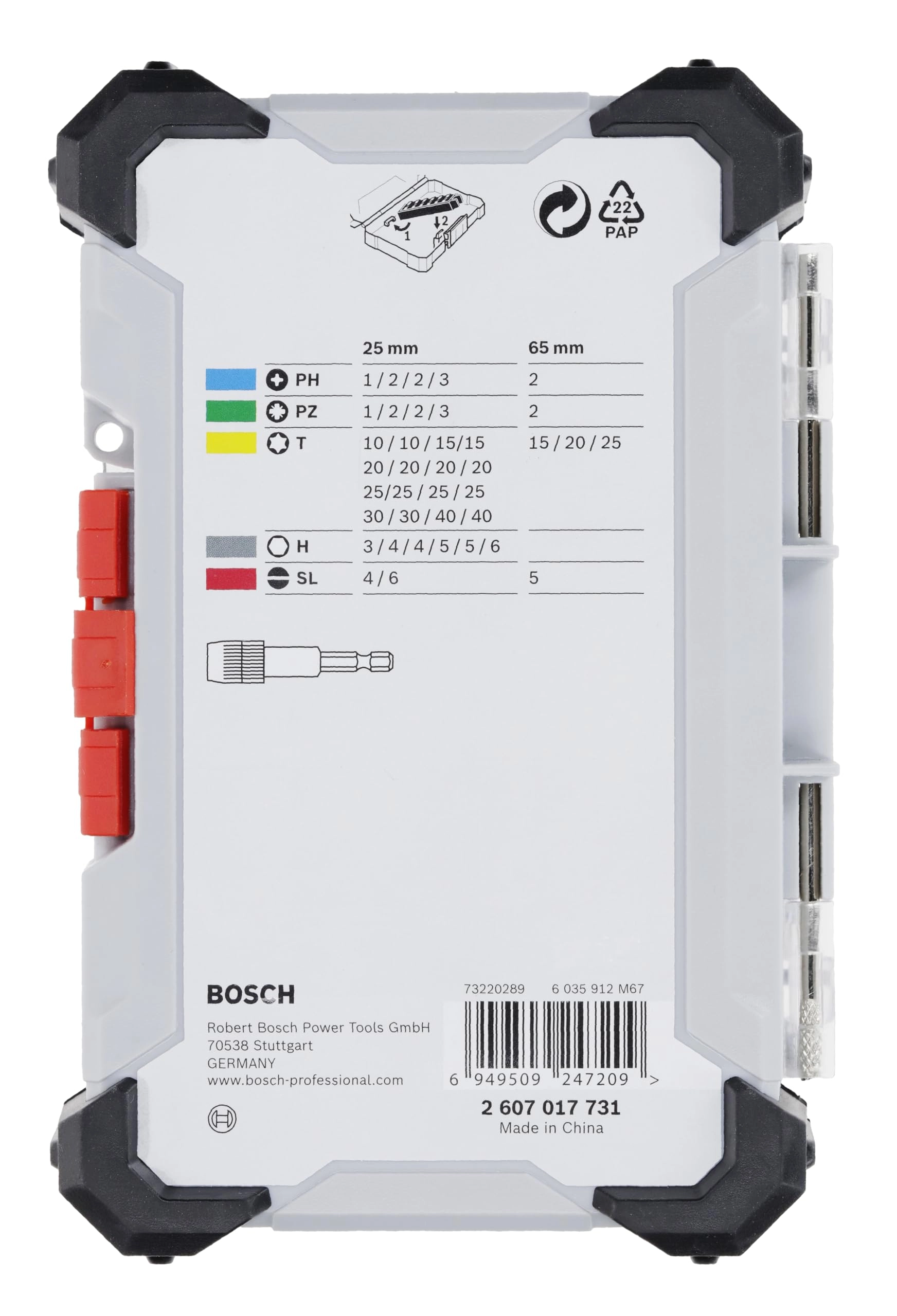 40 x Extra Hard Screwdriver Bits - 65 mm