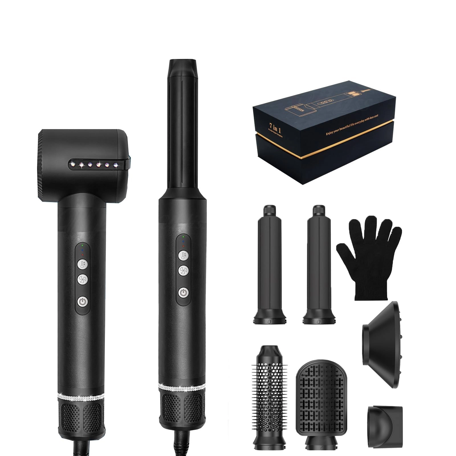 7MAGIC Hair Dryer Brush - 7 in 1 1000W