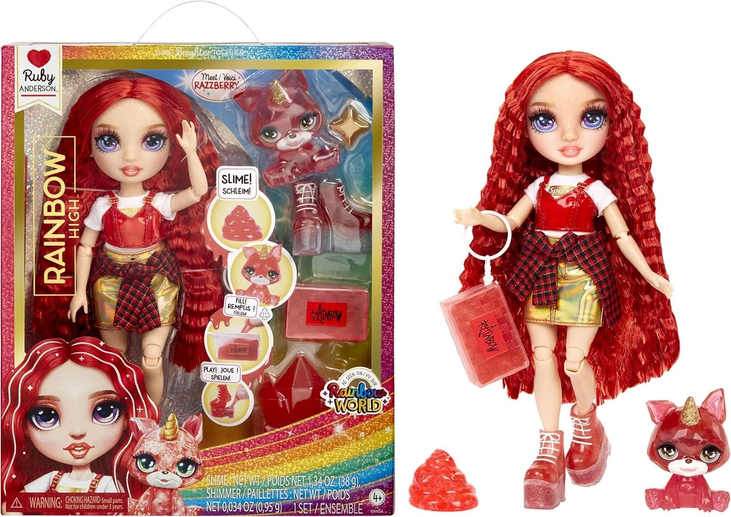 Ruby Anderson Fashion Doll - Red hair Ages 4+