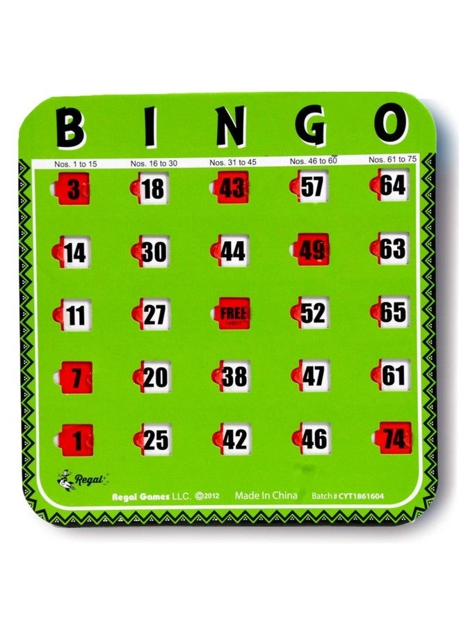 Bulk Bingo Cards - Sliding Windows Reusable Large Print
