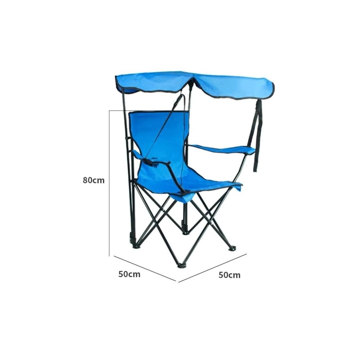 Folding Camping Chair - Black Lightweight
