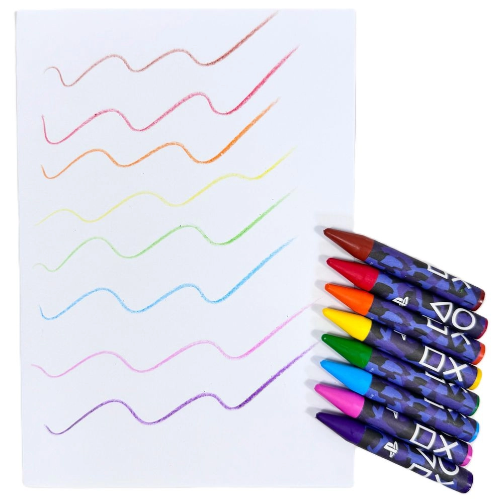 Playstation Play In Camo Crayons - 12 Pcs