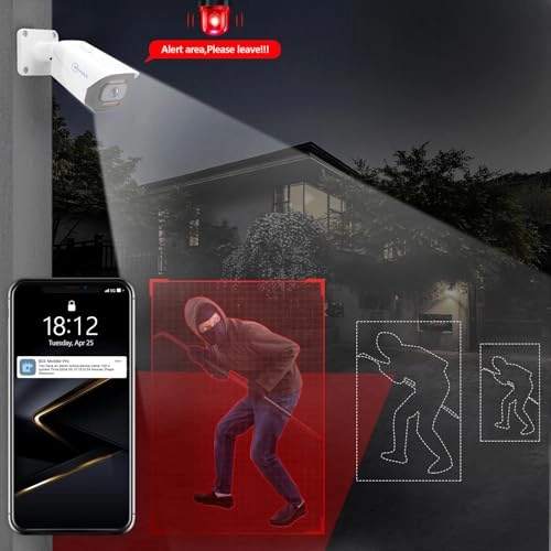 8CH 8MP Home Security Camera System - 8pcs 8CH 4K