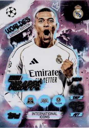 Match Attax 2025 2026 Kylian Mbappe Worldies Limited Edition
