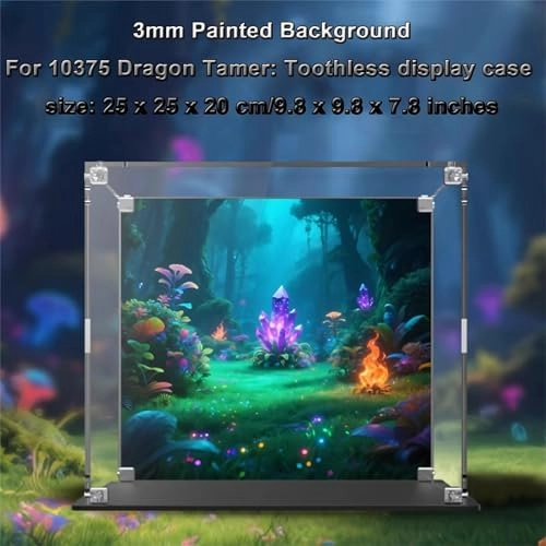 Acrylic Display Case for LEGO 10375 Dragon Tamer Toothless - 3mm thickness