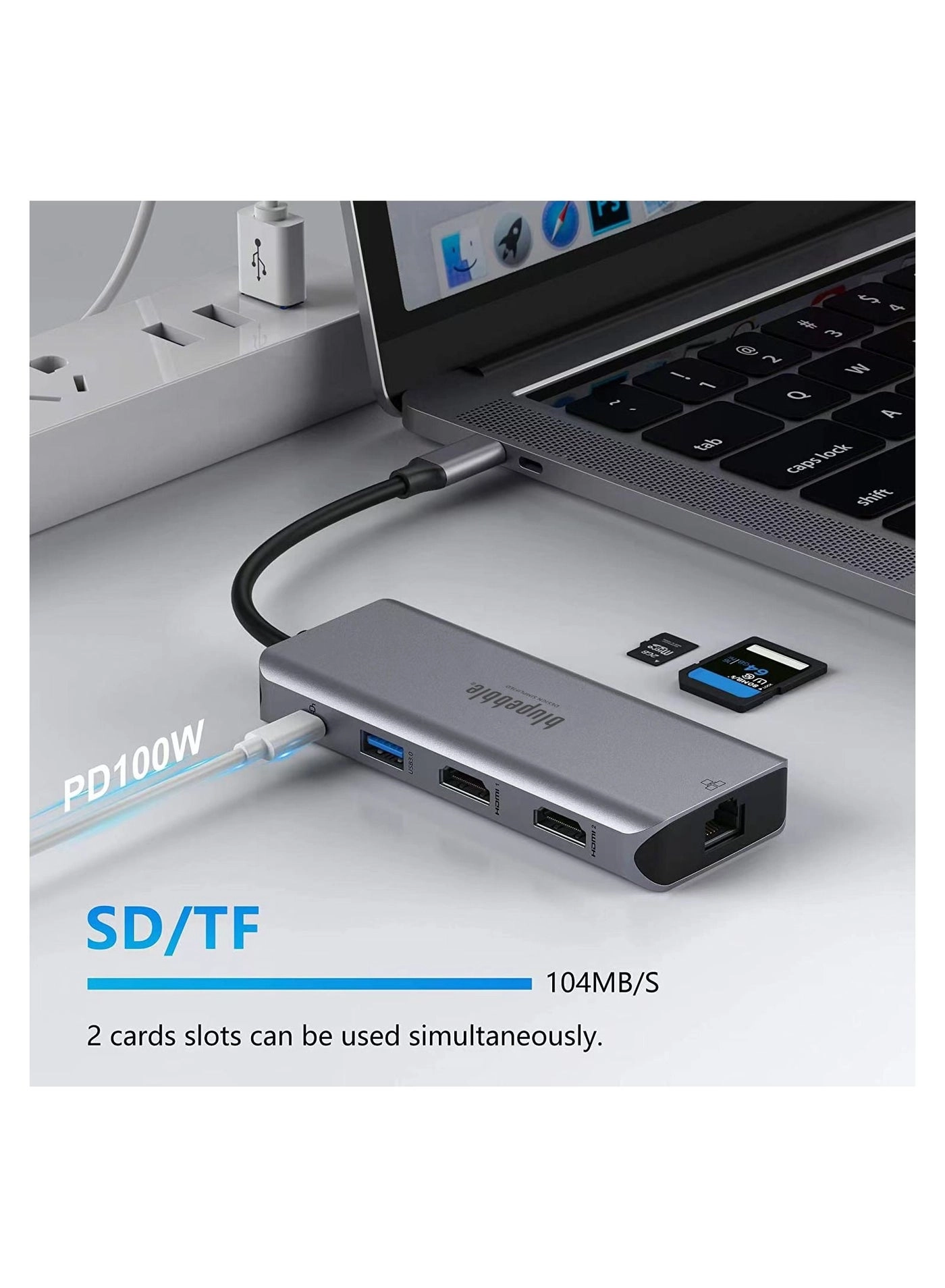 C9 Multimedia Hub - 9-in-1 Grey