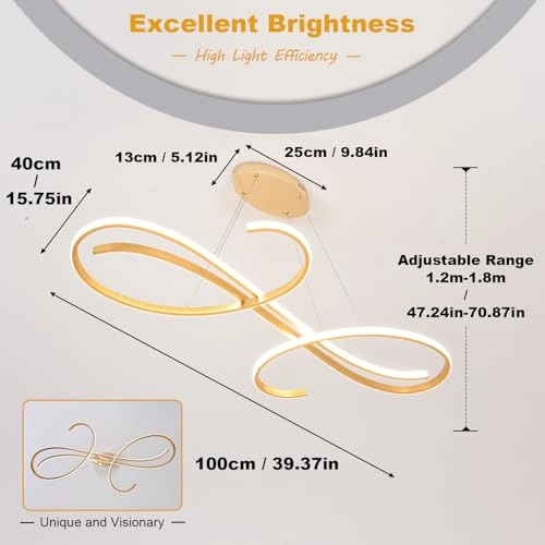 Light Fixture - 3000K 6500K Dimmable