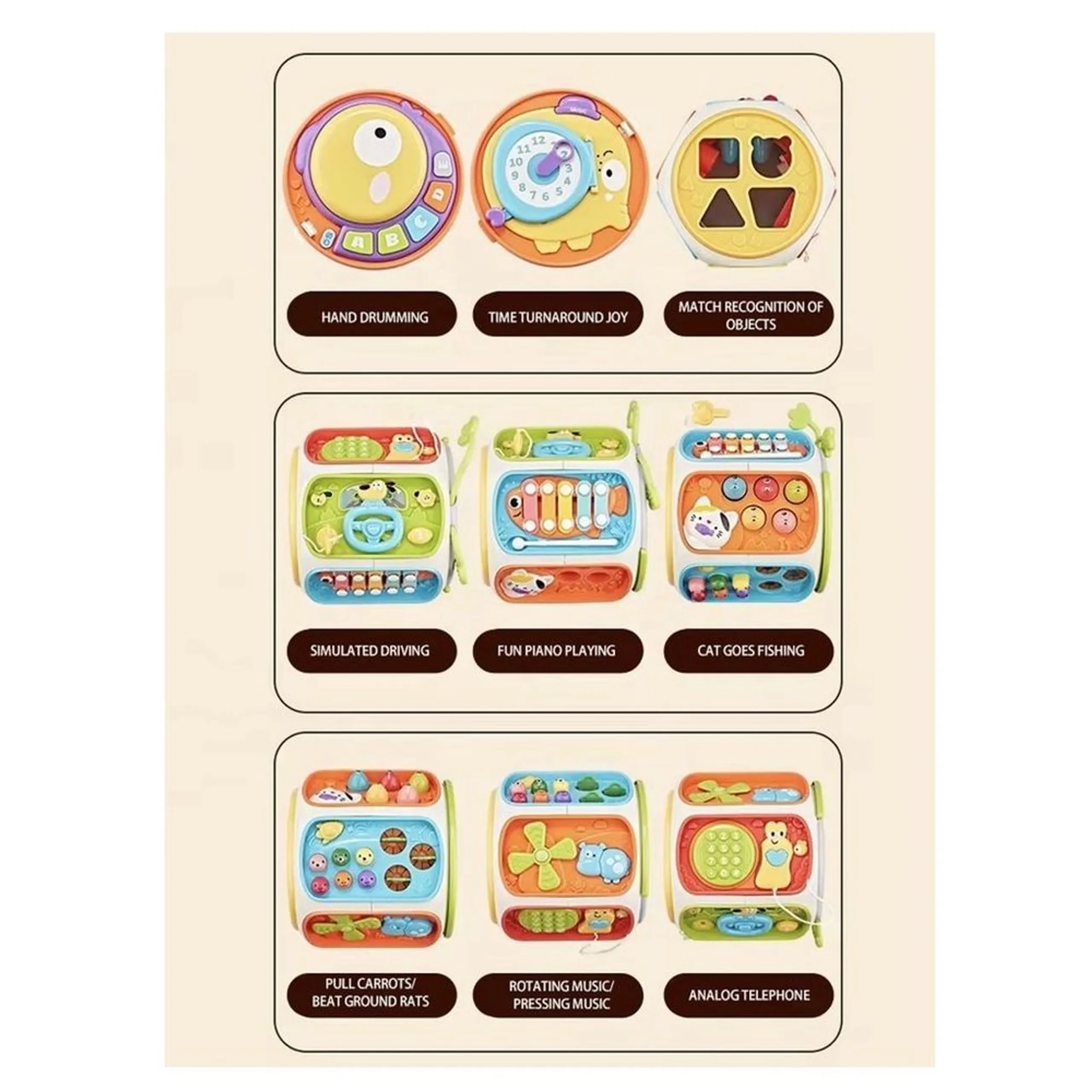 Multi-Activity 9-Sided Toy - 18 months & above