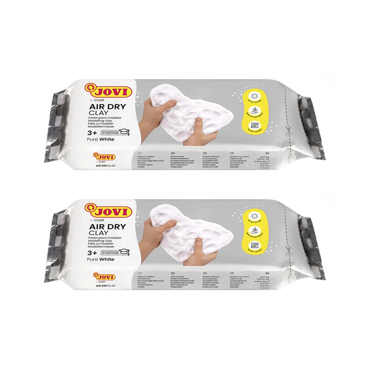 Jovi European Air-Dry Modeling Clay - 500g 2pcs.