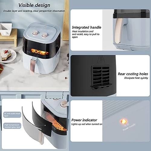 Visual Air Fryer DARKBLUE-65496078
