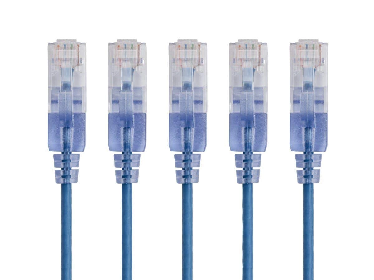 Monoprice SlimRun Cat6A Ethernet Patch Cable - 0.5 Feet Pack