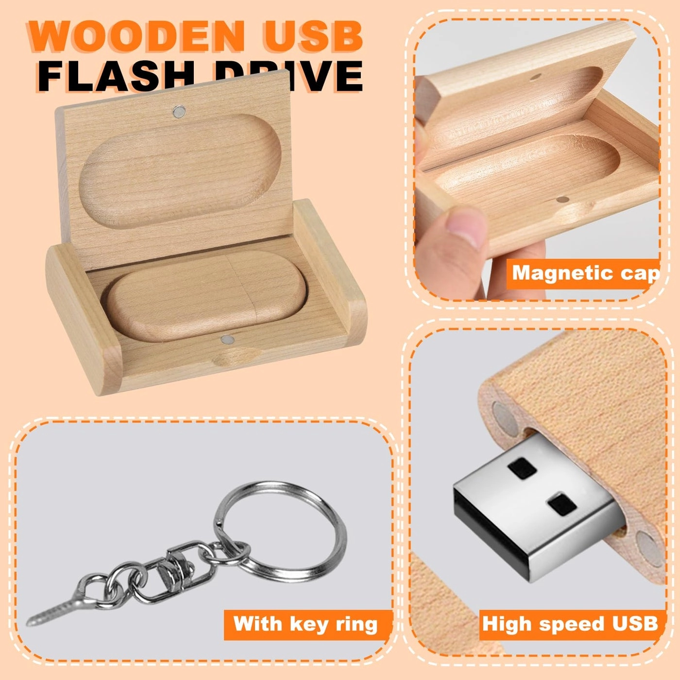 Novelty Cute Cartoon Flash Drive - USB 2.0 64GB