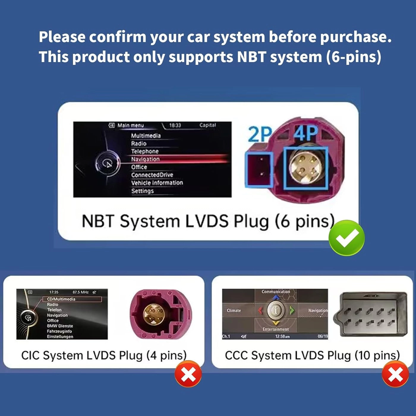 Wireless Carplay/Android Car Modification Module - BMW NBT compatible 2012-2016 Mirrorlink