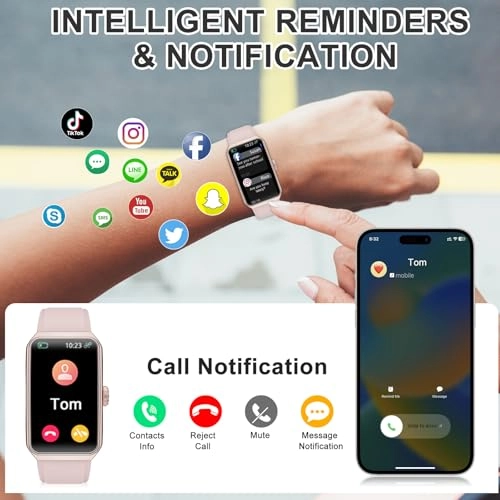 Fitness Tracker - 1.47" Display 24/7 Heart Rate Blood Oxygen