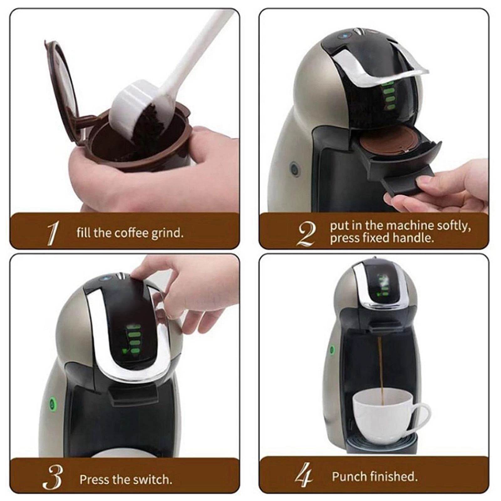 Reusable Coffee Capsule Pods