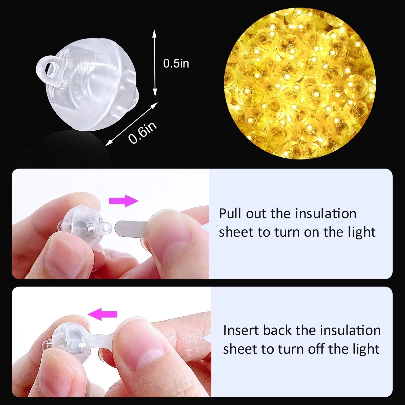 Balloon Lights - 100Pcs Warm White