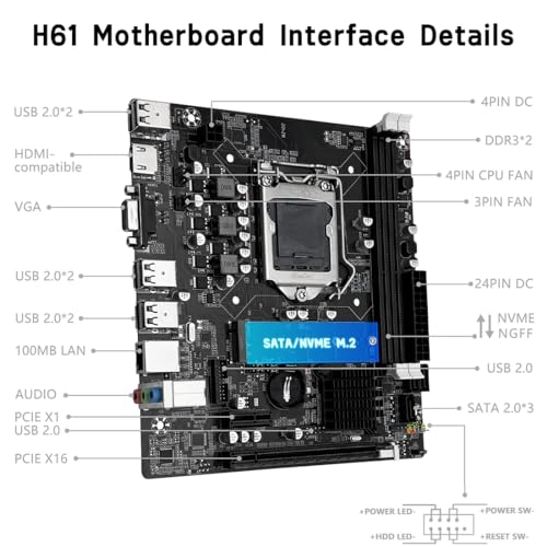 H61 - LGA 1155 Flex-ATX DDR3
