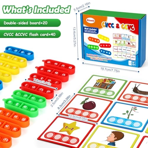 CVCC & CCVC Word Game - 3 years and up 40 pieces