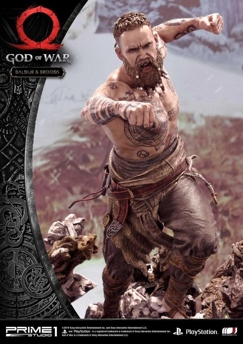 Prime 1 Studio Baldur & Broods Statue - God Of War (62.2 cm)