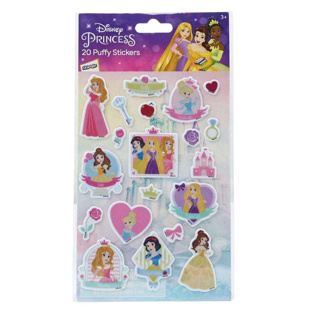 Princess Sticker Book 3D Puffy 20 pcs