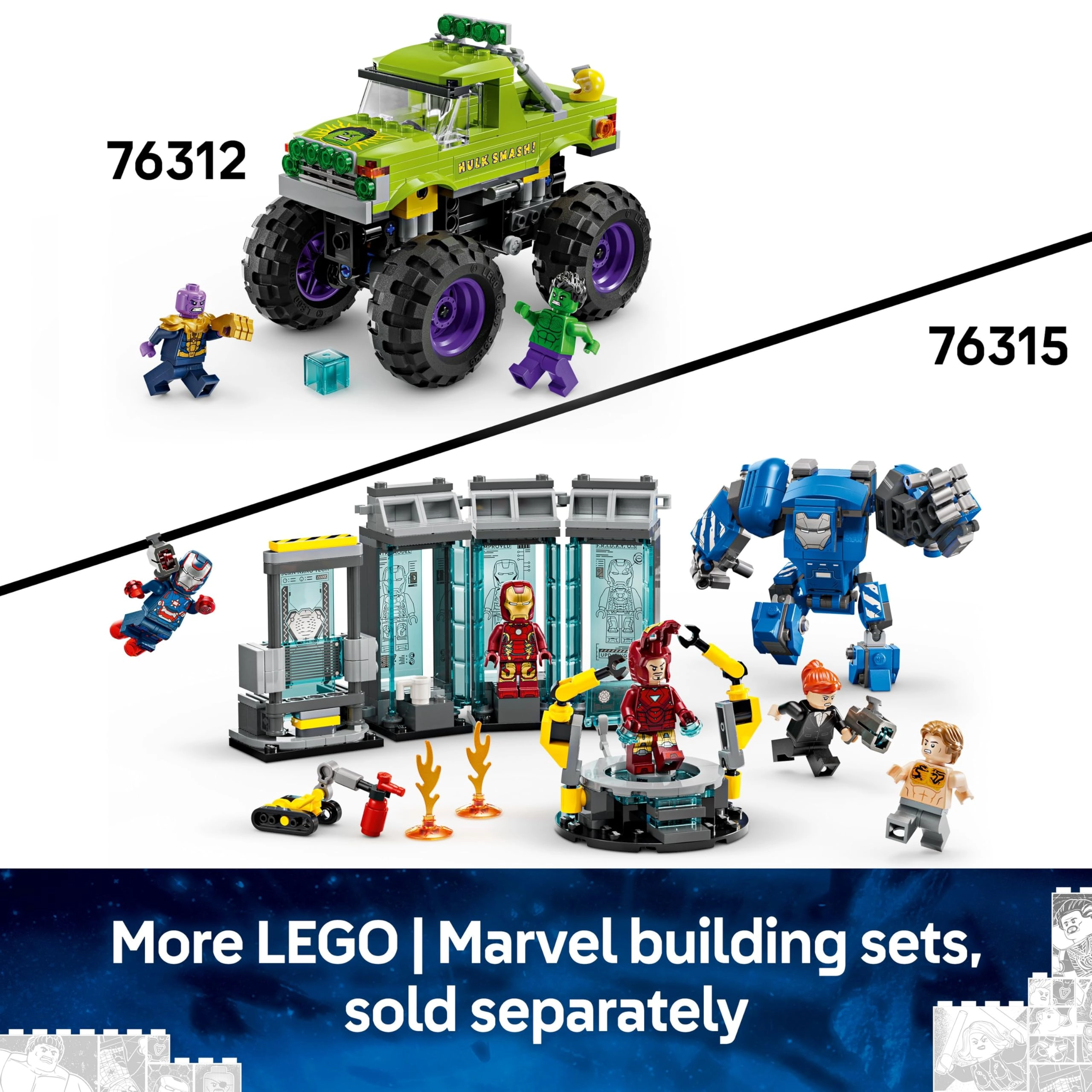 Marvel The Hulk Truck vs. Thanos (76312)