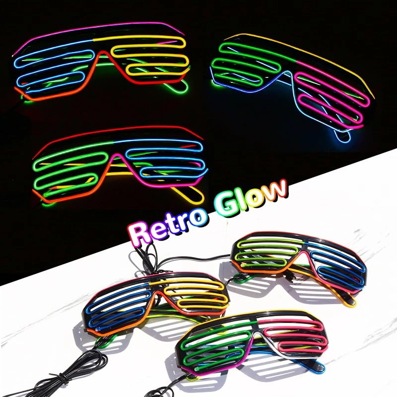 EL Glow Glasses - 1 piece + battery controller