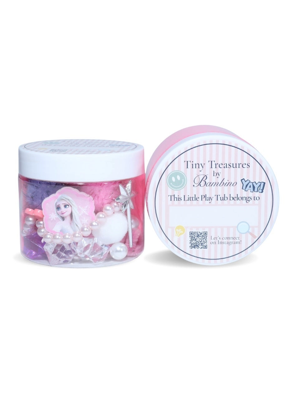 Tiny Treasures by Bambino Queen Elsa’s Magic Sensory tub - pink squishy
