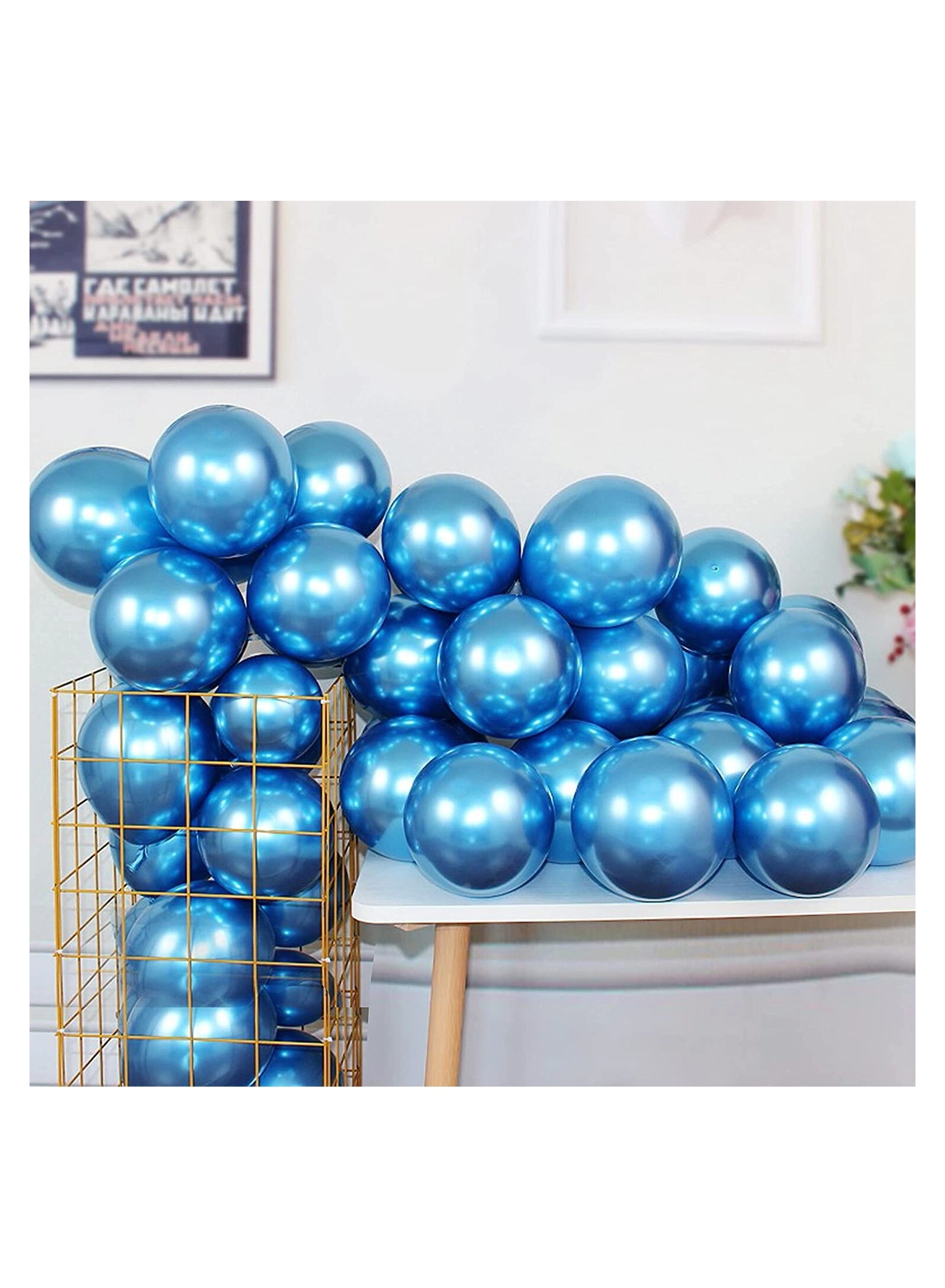 Metallic Chrome Balloons - 50 Pcs Party