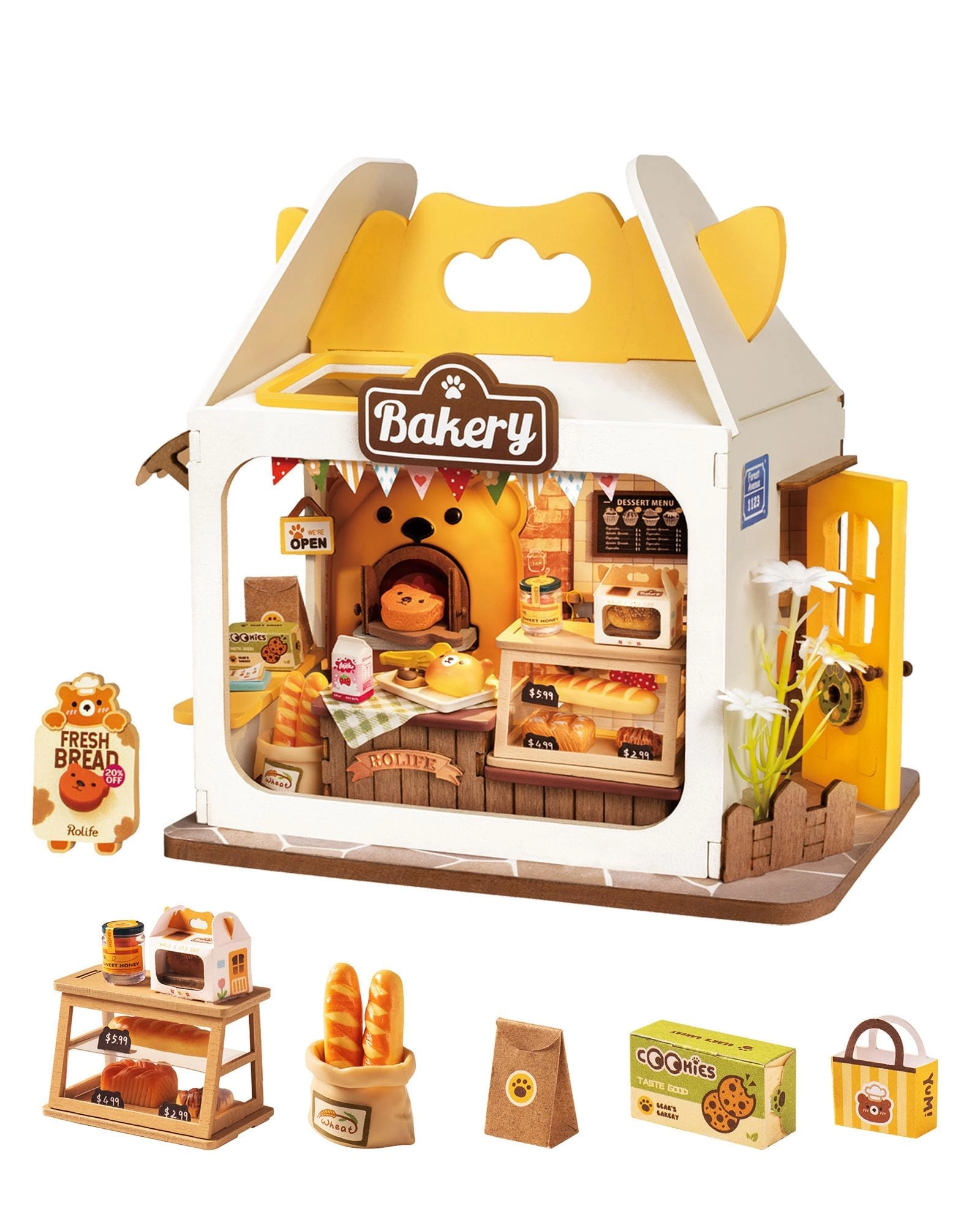 RoboTime Teddy's Breadbox - Bakery 1:28 Scale