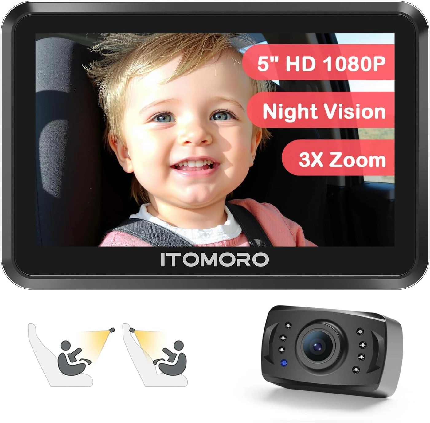 Wireless Baby Car Camera - 43inch
