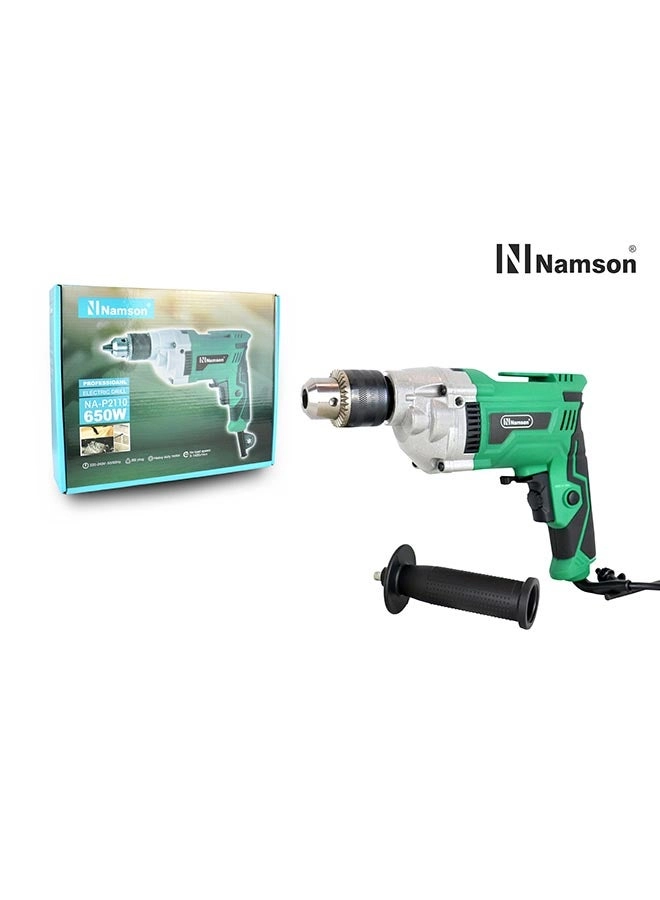 Electric Drill - Green|Black 23 cm