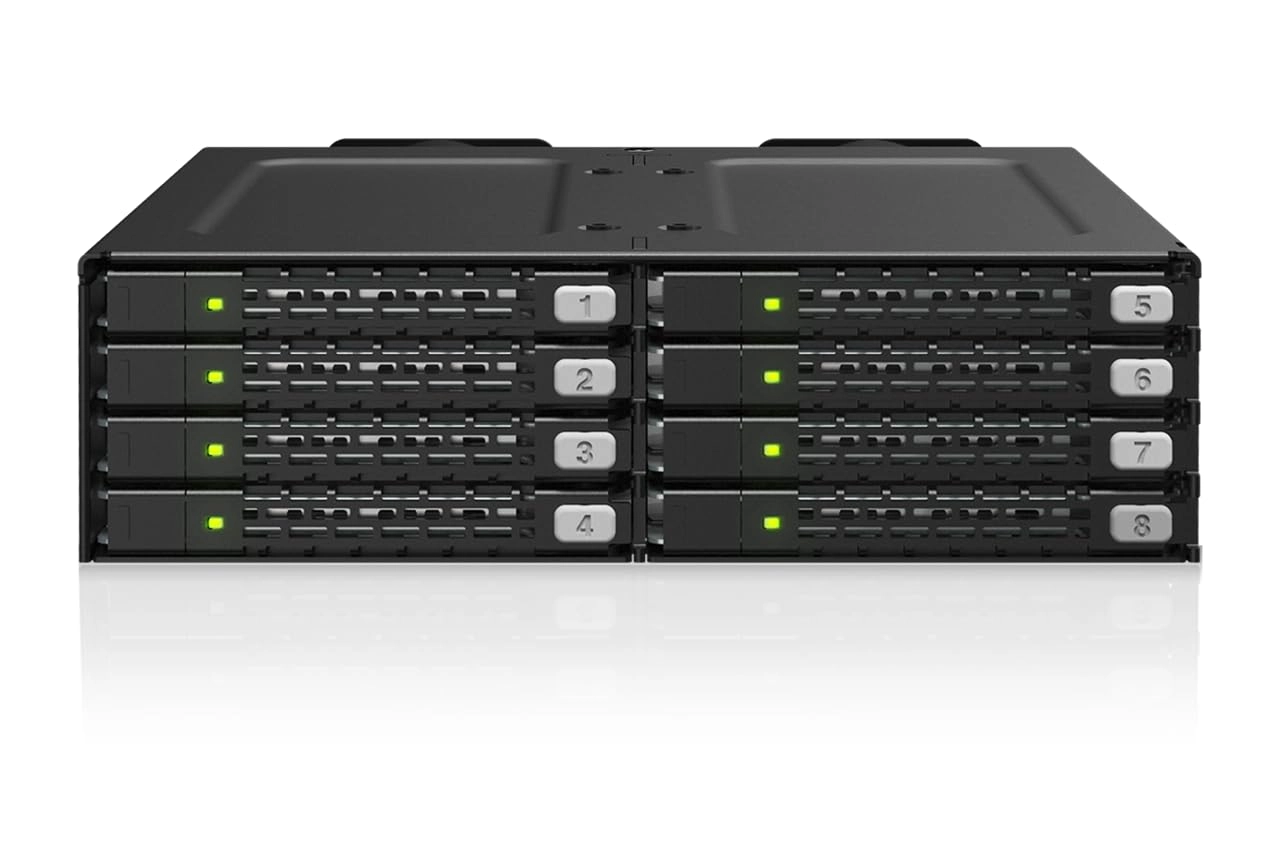 Icy Dock MB998V4P-B - U.2/U.3 PCIe 4.0 NVMe 5.25 inch