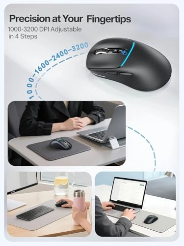 R108 Tri-Mode Wireless Mouse - Wireless