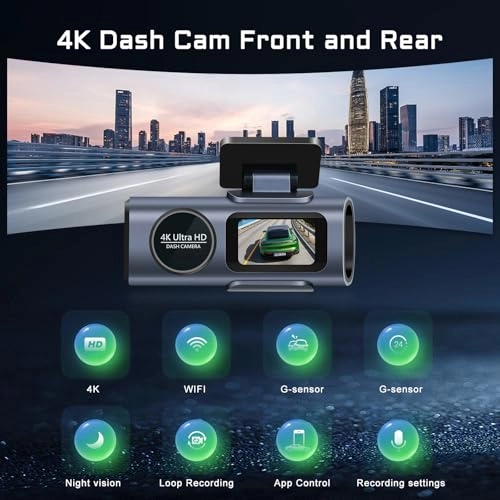 Dual Dash Cam - 4K